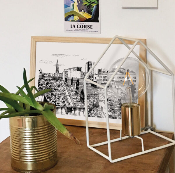 Affiche dessinée - Le 20ème, Paris