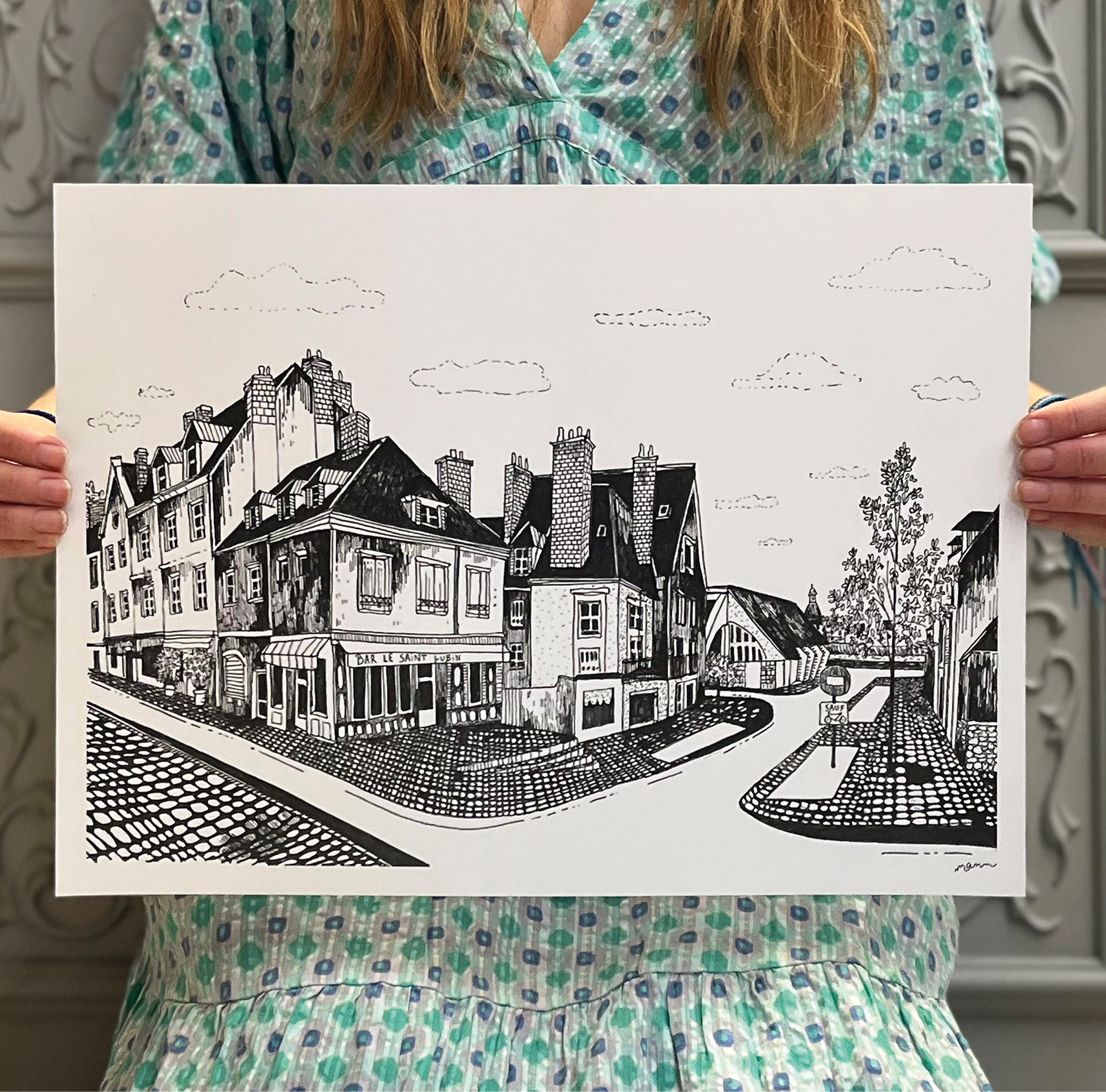 Affiche dessinée - Le Saint Lubin, Blois