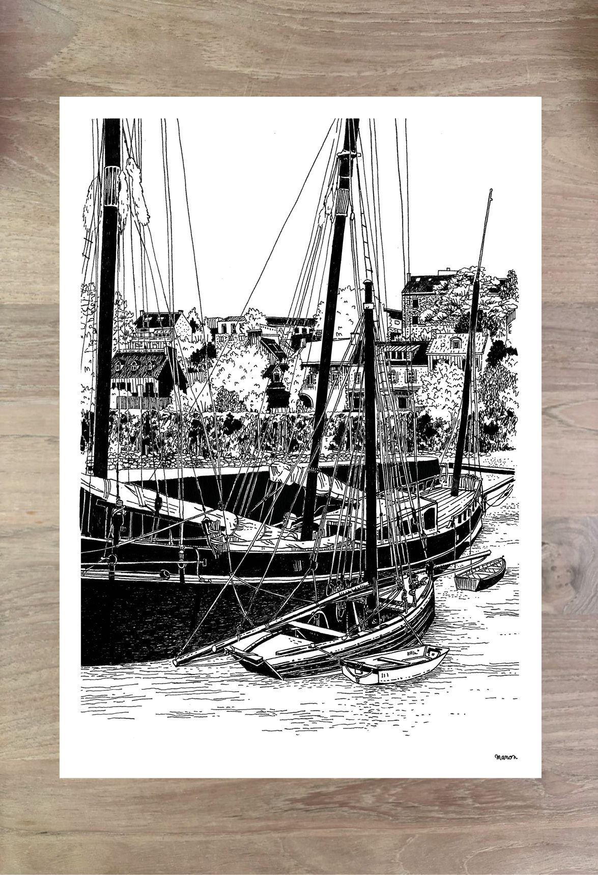 Affiche dessinée - Le Grayhound, Douarnenez – Image 3