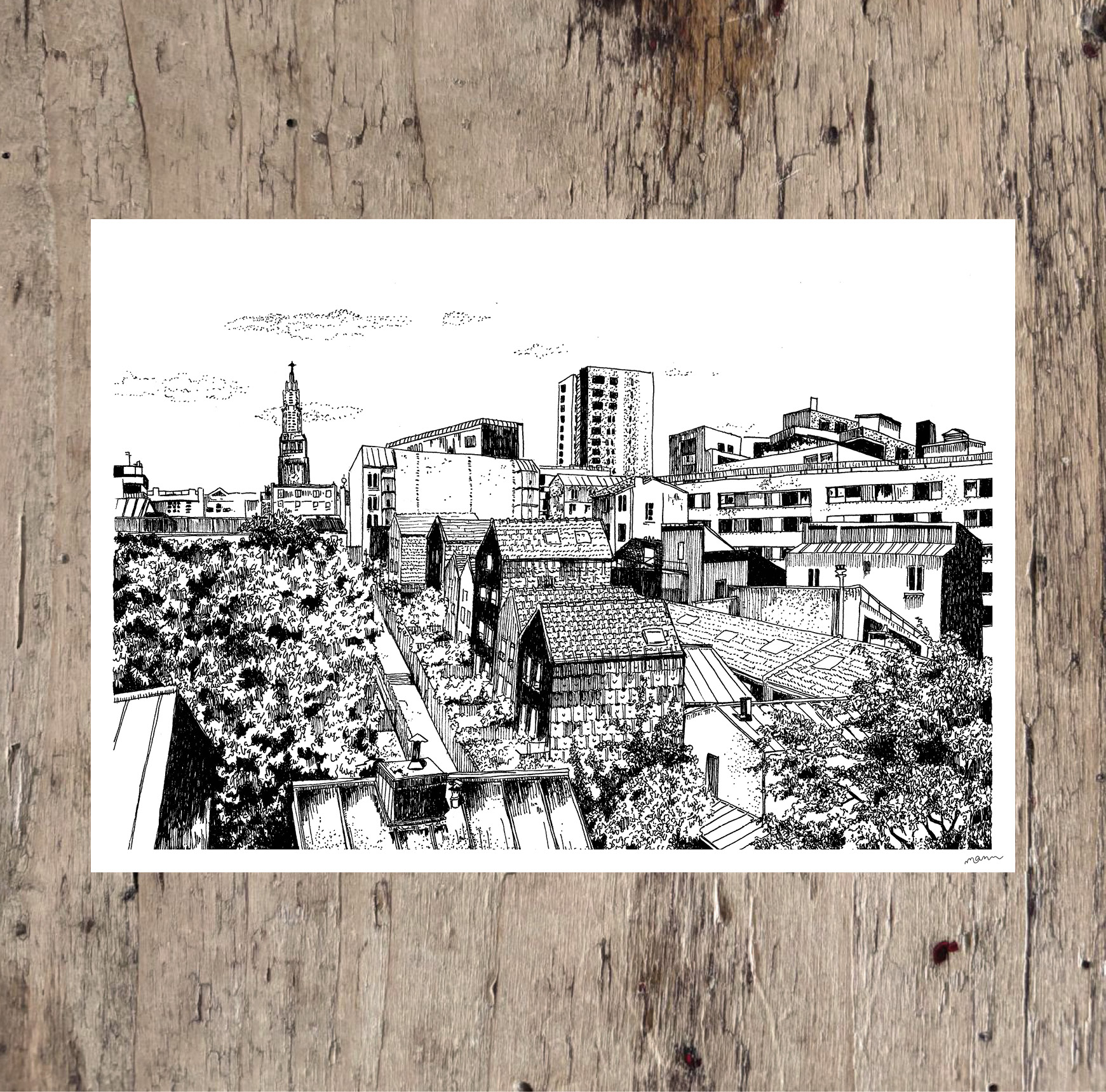 Affiche dessinée - Le 20ème, Paris – Image 3